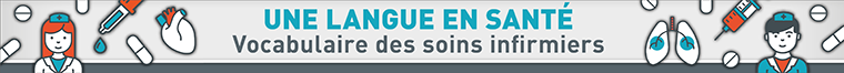 Une langue en santé. Vocabulaire des soins infirmiers.